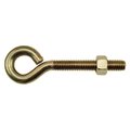 Midwest Fastener Eye Bolt 3/8"-16, 16 in Shank, 18-8 Stainless Steel, 10 PK 52330